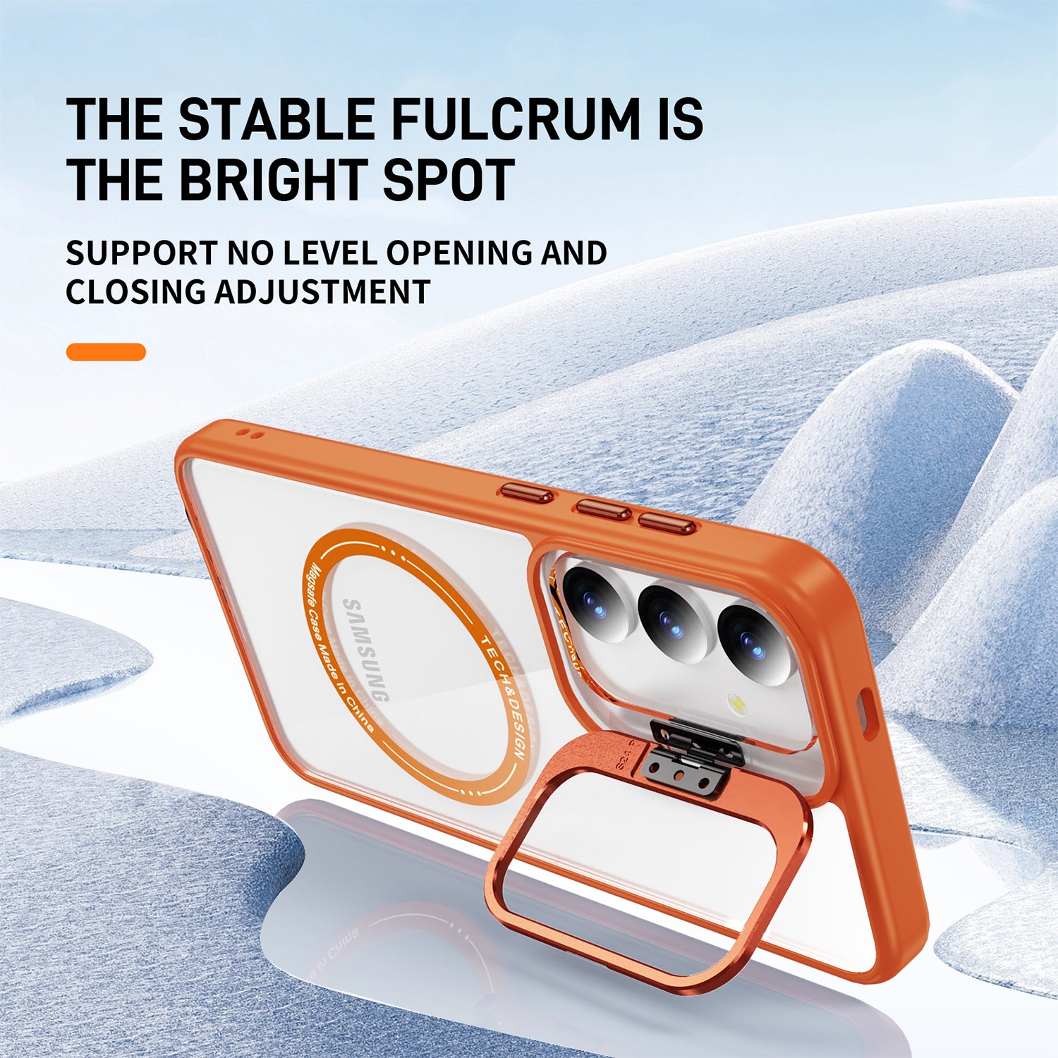 Samsung Galaxy S24 Rotating Metal Frame Magnetic Phone Case