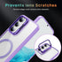Samsung Galaxy S24 Rotating Metal Frame Magnetic Phone Case