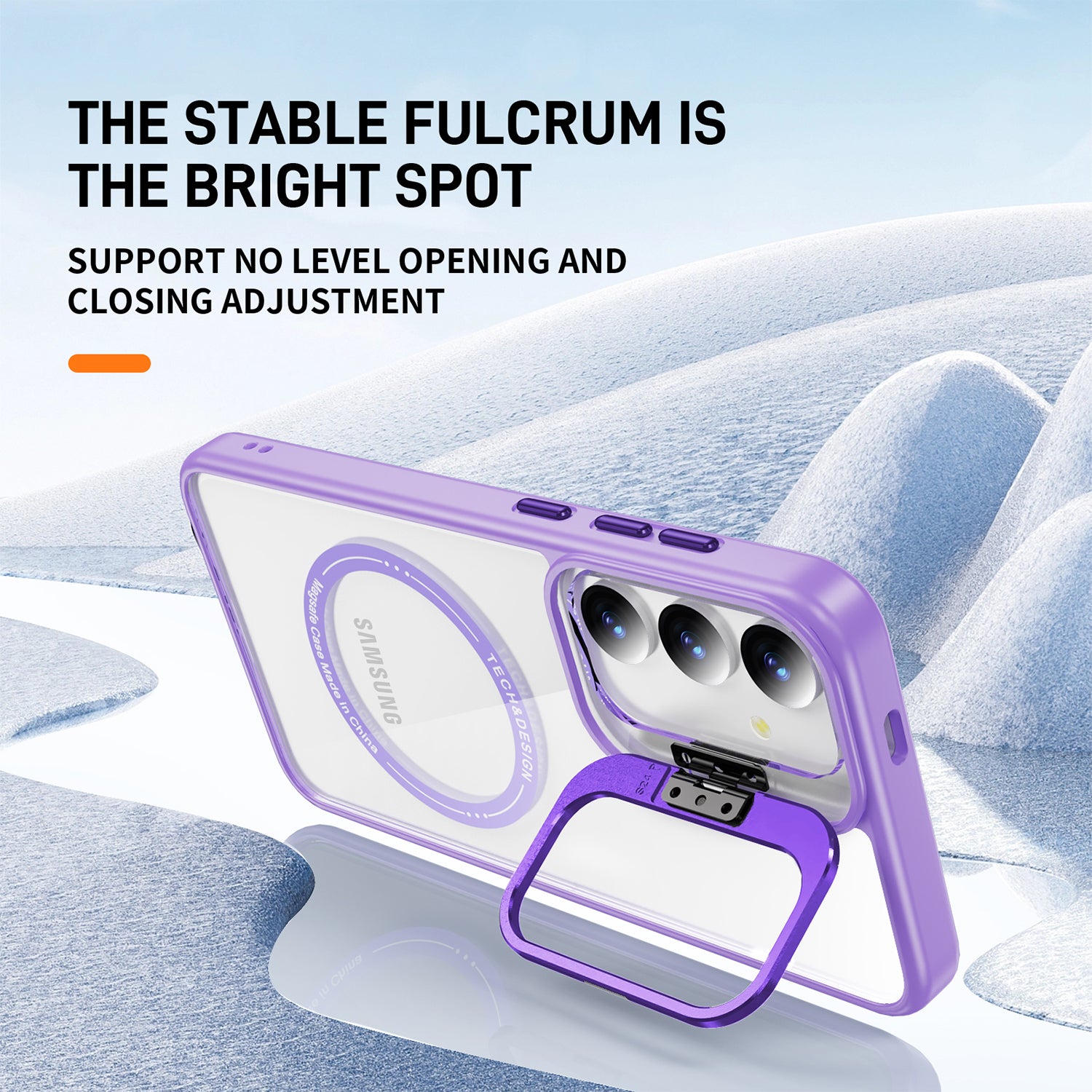 Samsung Galaxy S24 Rotating Metal Frame Magnetic Phone Case