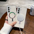 Samsung Galaxy S24 Magsafe Magnetic attraction Charging Clear Shockproof Colorful Shell Color Changing Protective Cove