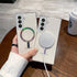 Samsung Galaxy S24 Plus Magsafe Magnetic attraction Charging Clear Shockproof Colorful Shell Color Changing Protective Cove