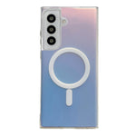 Samsung Galaxy S24 Magsafe Magnetic attraction Charging Clear Shockproof Colorful Shell Color Changing Protective Cove