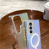 Samsung Galaxy S24 Magsafe Magnetic attraction Charging Clear Shockproof Colorful Shell Color Changing Protective Cove