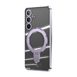 Samsung Galaxy S24 Plus Electroplating Bracket Magnetic Protective Cover mobile Phone Case