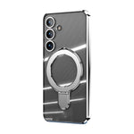Samsung Galaxy S24 Plus Electroplating Bracket Magnetic Protective Cover mobile Phone Case