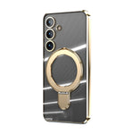 Samsung Galaxy S24 Plus Electroplating Bracket Magnetic Protective Cover mobile Phone Case