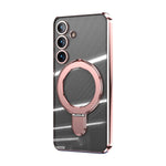 Samsung Galaxy S24 Plus Electroplating Bracket Magnetic Protective Cover mobile Phone Case