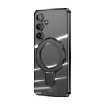 Samsung Galaxy S24 Plus Electroplating Bracket Magnetic Protective Cover mobile Phone Case