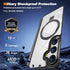 Samsung Galaxy S24 Transparent Magnetic Attraction Holder Mobile Phone Case
