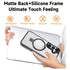 Samsung Galaxy S24 Transparent Magnetic Attraction Holder Mobile Phone Case