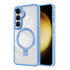 Samsung Galaxy S24 Transparent Magnetic Attraction Holder Mobile Phone Case