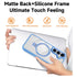 Samsung Galaxy S24 Transparent Magnetic Attraction Holder Mobile Phone Case