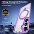 Samsung Galaxy S24 Transparent Magnetic Attraction Holder Mobile Phone Case