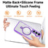 Samsung Galaxy S24 Transparent Magnetic Attraction Holder Mobile Phone Case
