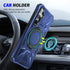 Samsung Galaxy S24 Magnetic with 360 Degree Rotating Ring Stand, Heavy Duty Phone Case