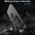 Samsung Galaxy S24 Magnetic Scratch-Proof PC+TPU Phone Cover with Rotary Kickstand Case
