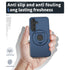 Samsung Galaxy S24 Magnetic Scratch-Proof PC+TPU Phone Cover with Rotary Kickstand Case