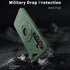 Samsung Galaxy S24 Plus Magnetic Scratch-Proof PC+TPU Phone Cover with Rotary Kickstand Case