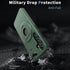 Samsung Galaxy S24 Magnetic Scratch-Proof PC+TPU Phone Cover with Rotary Kickstand Case