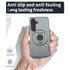 Samsung Galaxy S24 Magnetic Scratch-Proof PC+TPU Phone Cover with Rotary Kickstand Case