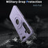 Samsung Galaxy S24 Plus Magnetic Scratch-Proof PC+TPU Phone Cover with Rotary Kickstand Case