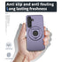 Samsung Galaxy S24 Plus Magnetic Scratch-Proof PC+TPU Phone Cover with Rotary Kickstand Case