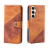 Samsung Galaxy S24 Plus Texture Splicing Card Slot TPU Leather Phone Case