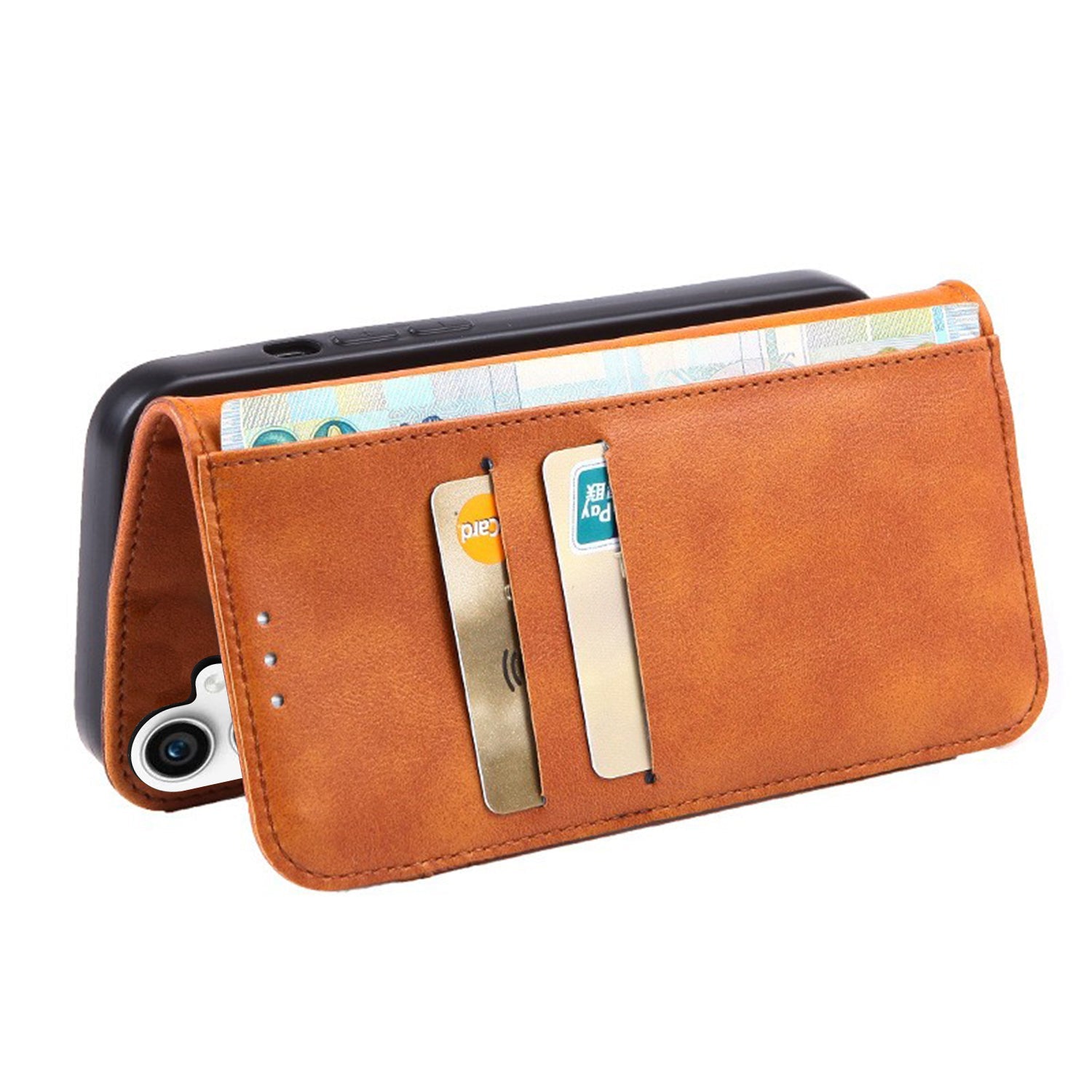 Samsung Galaxy S24 Plus Texture Splicing Card Slot TPU Leather Phone Case