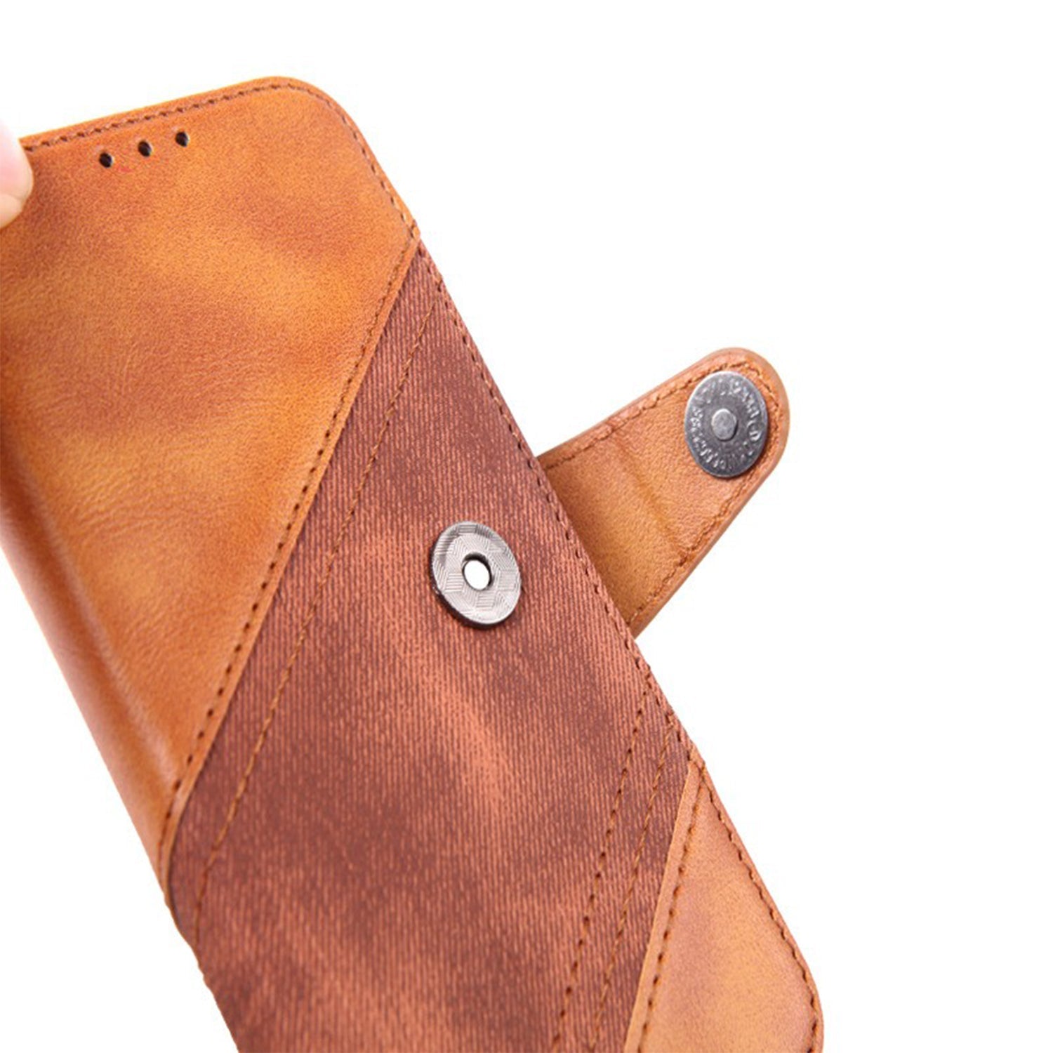 Samsung Galaxy S24 Plus Texture Splicing Card Slot TPU Leather Phone Case