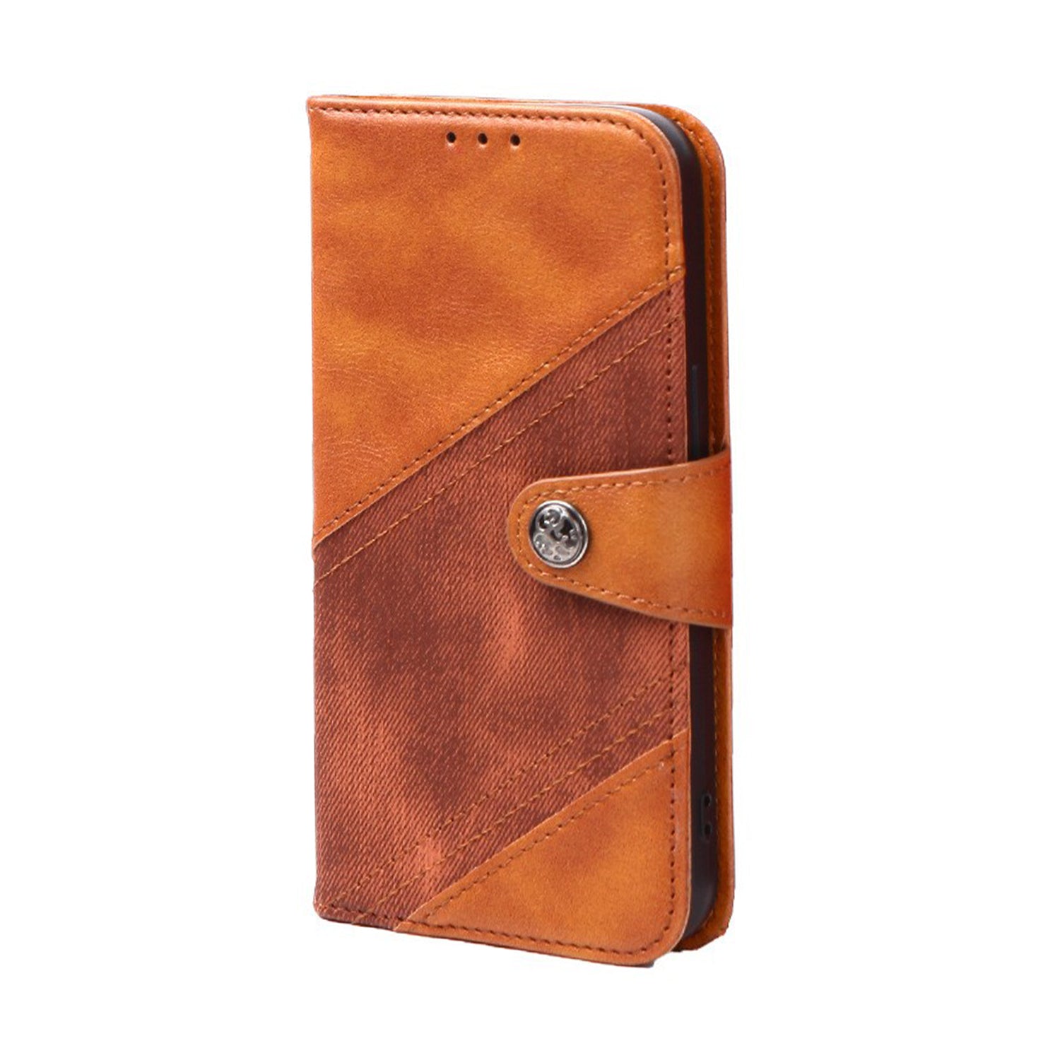 Samsung Galaxy S24 Plus Texture Splicing Card Slot TPU Leather Phone Case