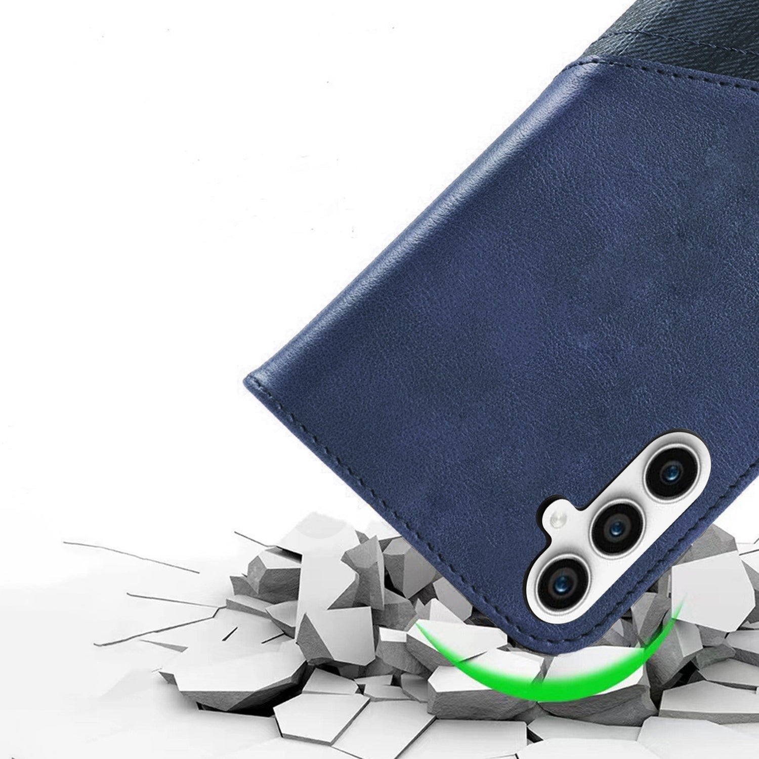 Samsung Galaxy S24 Plus Texture Splicing Card Slot TPU Leather Phone Case