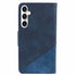 Samsung Galaxy S24 Texture Splicing Card Slot TPU Leather Phone Case