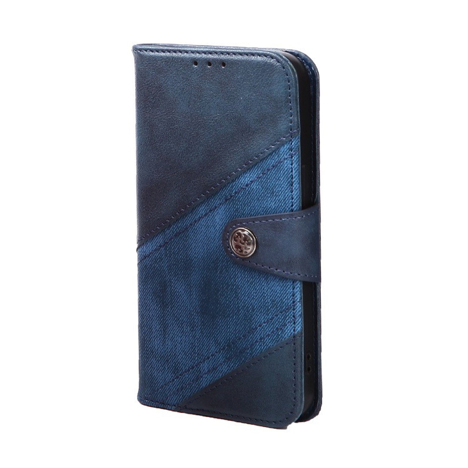 Samsung Galaxy S24 Plus Texture Splicing Card Slot TPU Leather Phone Case