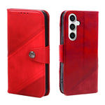 Samsung Galaxy S24 Texture Splicing Card Slot TPU Leather Phone Case