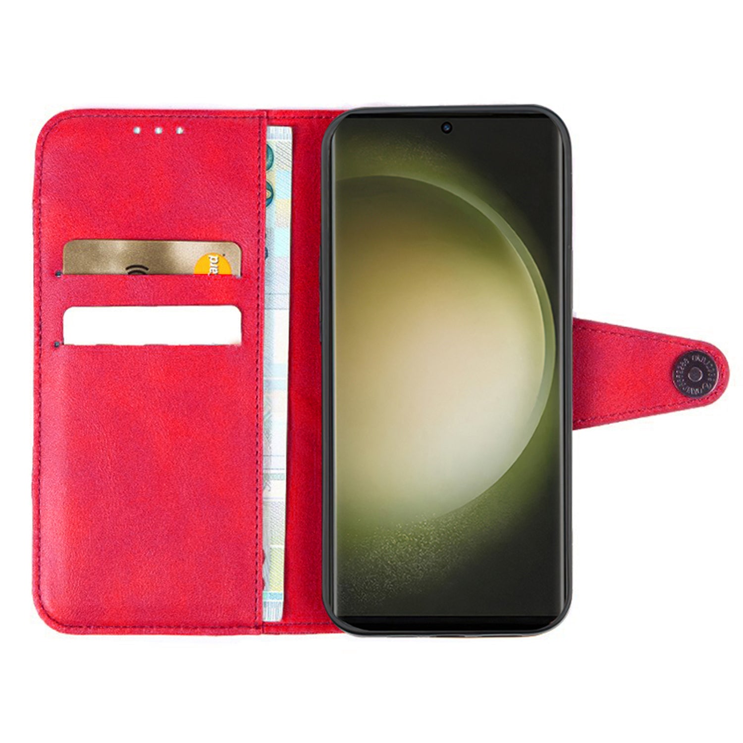 Samsung Galaxy S24 Texture Splicing Card Slot TPU Leather Phone Case