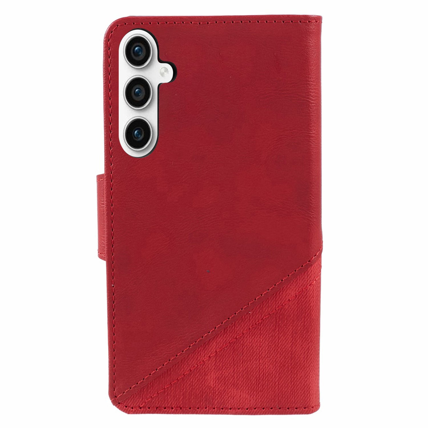 Samsung Galaxy S24 Plus Texture Splicing Card Slot TPU Leather Phone Case