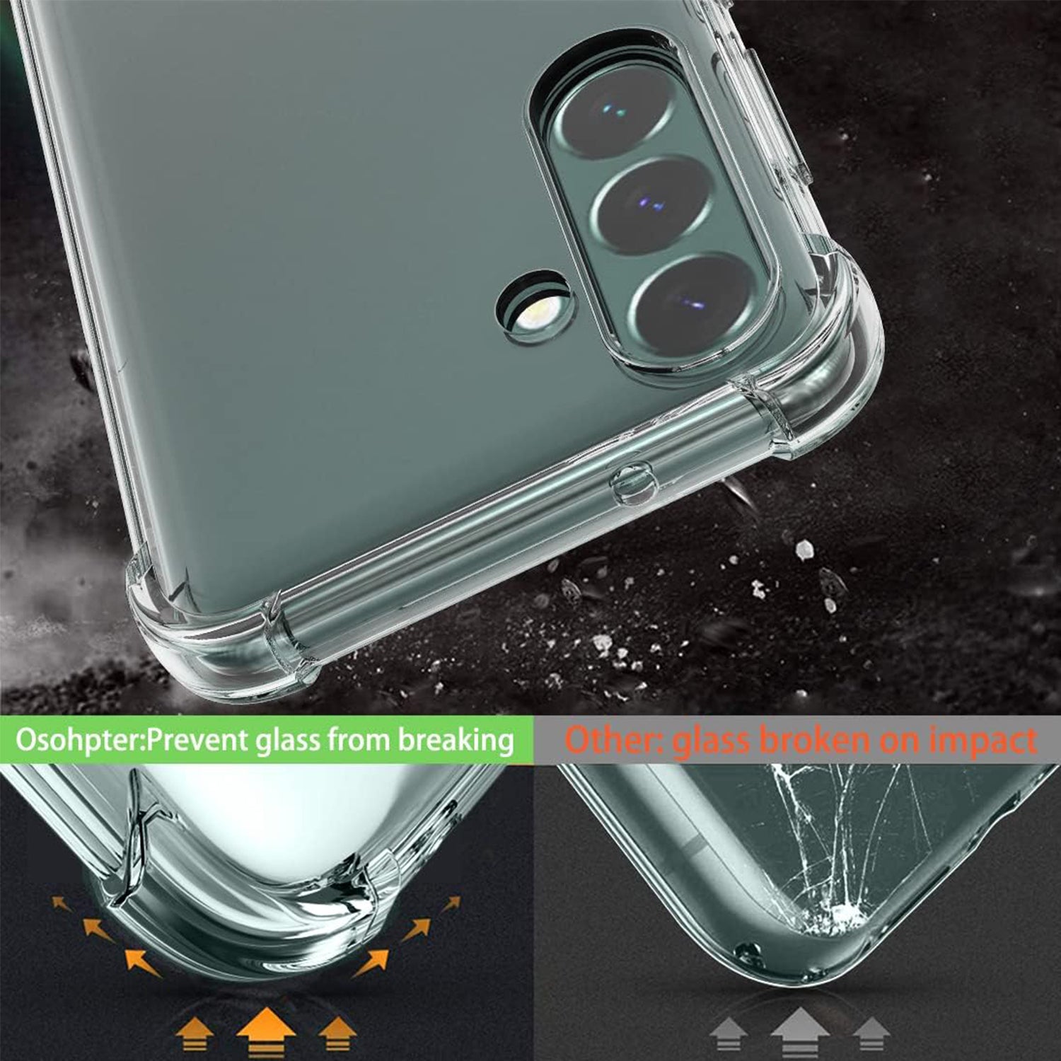 Samsung Galaxy S24 Plus Transparent Clear Soft TPU Cover Case-Clear