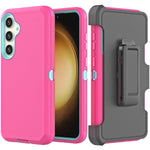 Samsung Galaxy S24 With Kickstand Belt Clip Full Protection Heavy Duty Case