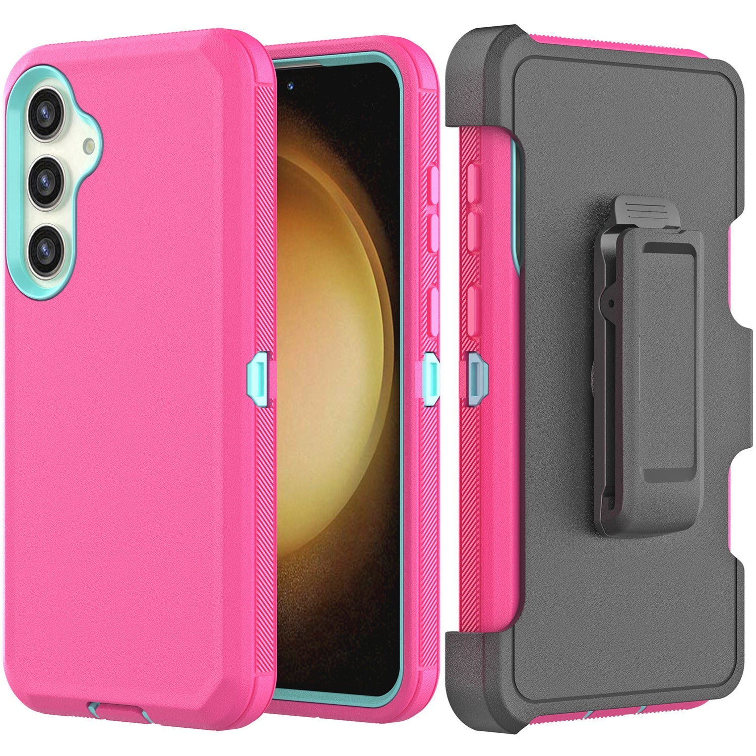 Samsung Galaxy S24 Plus With Kickstand Belt Clip Full Protection Heavy Duty Case