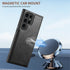 Samsung Galaxy S24 Ultra Magnetic PU Leather Wallet Card Slot Case Wireless Charging
