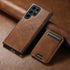 Samsung Galaxy S24 Ultra Magnetic PU Leather Wallet Card Slot Case Wireless Charging