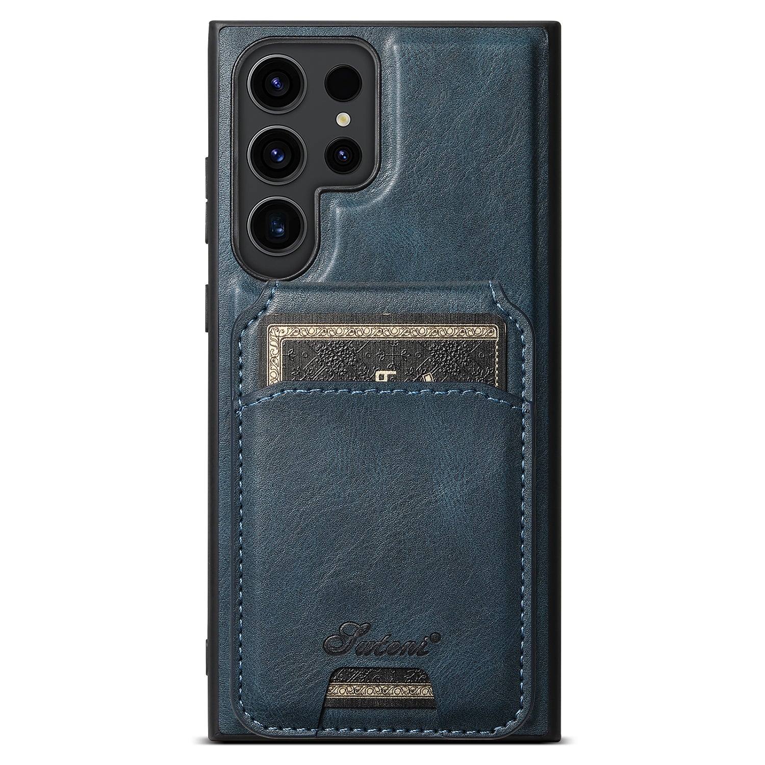 Samsung Galaxy S24 Ultra Magnetic PU Leather Wallet Card Slot Case Wireless Charging