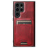 Samsung Galaxy S24 Ultra Magnetic PU Leather Wallet Card Slot Case Wireless Charging
