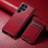 Samsung Galaxy S24 Ultra Magnetic PU Leather Wallet Card Slot Case Wireless Charging