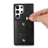 Samsung Galaxy S24 Ultra Shockproof，Anti-Fall Protective Case with Card Slots Ring Buckle Loop Strap Wallet Kickstand Cover