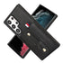 Samsung Galaxy S24 Ultra Shockproof，Anti-Fall Protective Case with Card Slots Ring Buckle Loop Strap Wallet Kickstand Cover