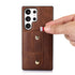 Samsung Galaxy S24 Ultra Shockproof，Anti-Fall Protective Case with Card Slots Ring Buckle Loop Strap Wallet Kickstand Cover
