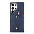 Samsung Galaxy S24 Ultra Shockproof，Anti-Fall Protective Case with Card Slots Ring Buckle Loop Strap Wallet Kickstand Cover
