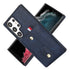 Samsung Galaxy S24 Ultra Shockproof，Anti-Fall Protective Case with Card Slots Ring Buckle Loop Strap Wallet Kickstand Cover