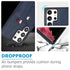Samsung Galaxy S24 Ultra Shockproof，Anti-Fall Protective Case with Card Slots Ring Buckle Loop Strap Wallet Kickstand Cover